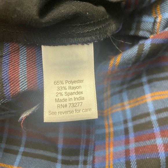 Juniors' SO Plaid Cargo Pants High Rise Straight Leg Size 13 - Picture 9 of 9